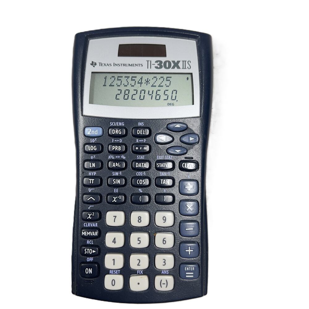 Texas Instruments TI-30XIIS Scientific Calculator w Case & Cheat Sheet Engineer
